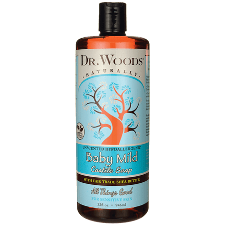 Dr. Woods Baby Mild Castile Soap with Fair Trade Shea (Best Soap For Skin Allergies)