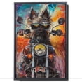 thumbnail image 2 of Hudo Funny Belgian Laekenois Dog Riding A Motorcycle Vintage Poster, Belgian Laekenois Dog Canvas Wall Art - Large Wall Art - Anniversary Gifts For Women, 2 of 6