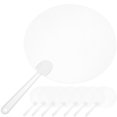thumbnail image 3 of 8Pcs Blank Fans DIY Painting Fans Transparent DIY Fans Kids Blank Painting Fans PVC Graffiti Fans, 3 of 4