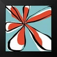 thumbnail image 2 of Weiss, Jan 15x15 Black Modern Framed Museum Art Print Titled - Oh So Pretty - Aqua, 2 of 5
