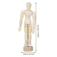 thumbnail image 6 of Wooden Hand Models for Decoration Brown Color Rotatable Poses 2 Pieces Ideal for Art Students, 6 of 7