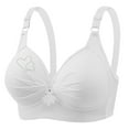 thumbnail image 4 of Push Up Bras for Women Wireless Adjustable Full Coverage Support Plus Size Daily Sports Bra White S, 4 of 5