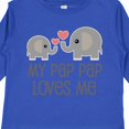 thumbnail image 4 of Inktastic My Pap Pap Grandpa Loves Me Boys or Girls Long Sleeve Toddler T-Shirt, 4 of 5