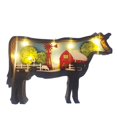 thumbnail image 1 of Wooden Crafts Desktop Ornament Creative Farm Animals Simulation Pig Cattle And Sheep Multicolor Tabletop Decorations, 1 of 20