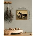 thumbnail image 7 of Drsoum Vintage Canvas Framed Wall Art Horse Room Decor for Bathroom Bedroom Living Room - 8x10in Natural Framed, 7 of 7