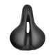 thumbnail image 2 of Asiento de bicicleta de cuero PU con almohadilla ergonómica para bicicleta de montaña Negro, 2 of 8