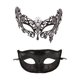thumbnail image 1 of Ounissouiy 2 uds ABS exquisita máscara de ojos artesanal para bailes de máscaras y fiestas máscara facial de mascarada máscara de bola Kits de decoración para fiestas estilo 6, 1 of 6