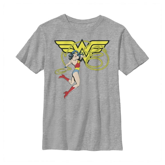 Boy's Wonder Woman Lasso Graphic Tee Athletic Heather X Large