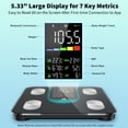 thumbnail image 2 of Arboleaf Smart Body Fat Scale – 4-Electrode BIA Digital Bathroom Scale, App Sync, 14 Metrics, 400lb Capacity, 2 of 7