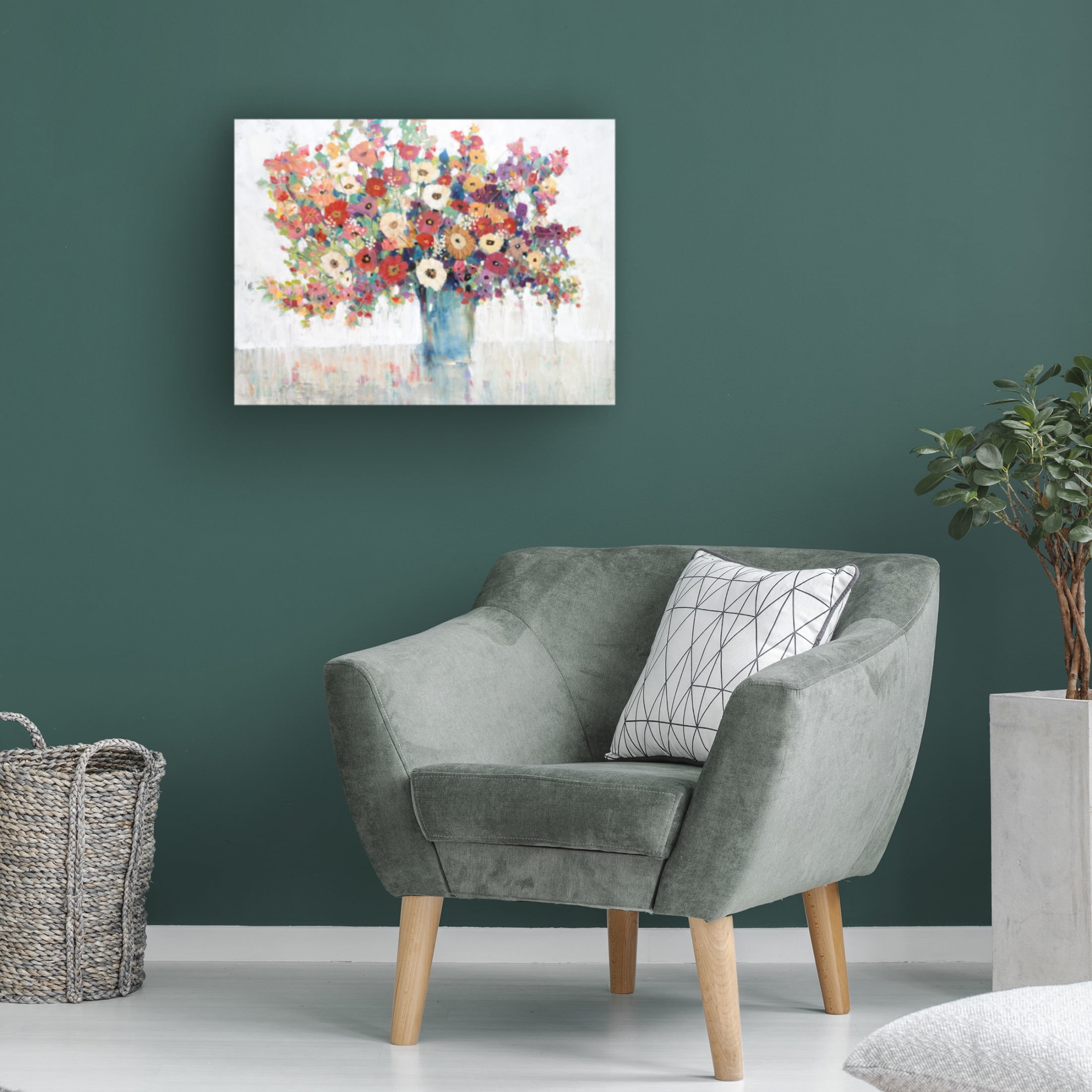 Trademark Fine Art Tim OToole  Mix Flower Bouquet II Canvas Wall Art