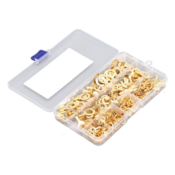 Ring Connector,300Pcs Ring Terminal Brass Ring Terminal Lug Ring Terminal Highly Recommended