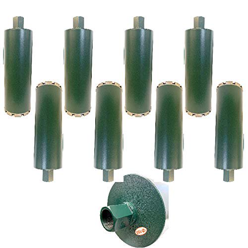 (Lot de 8) VORTEX DIAMOND VCB 6 Pouces Béton Mouillé Foret de Noyau DIAMOND pour Béton Pierre Granit Marbre (6 Pouces - 8 Pcs), VDCSB