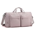 thumbnail image 3 of URSOFINE Duffle Bag with Shoes Compartment, Foldable Travel Duffel Bags for Men Women, Packable Travel Bag Waterproof Overnight Weekender Bags with Trolley Sleeve, 3 of 9