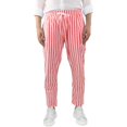 thumbnail image 3 of MRULIC jeans for men Linen And Cotton Waist Casual Men's Striped Breathable Loose Trousers Men's pants Men Casual Pants Red + M, 3 of 7