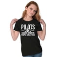 thumbnail image 3 of Looking Down On People 1903 Pilot Womens Fitted Plus Size Graphic Tee Brisco Brands 2X, 3 of 5