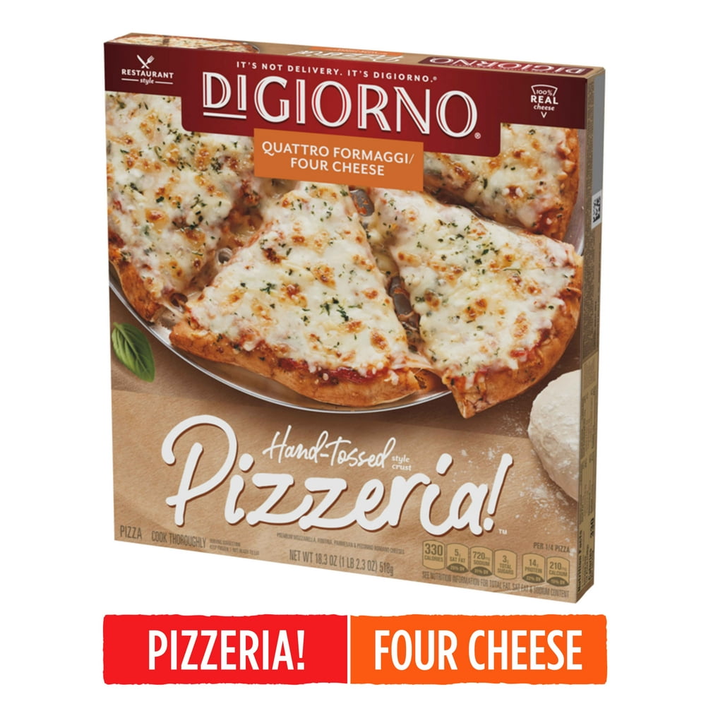 DIGIORNO Four Cheese Frozen Pizza on a HandTossed Style Crust 18.3 oz