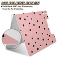 thumbnail image 4 of Iauyy Foldable Binder Clipboard, Waterproof & Scratch-Resistant, Dual Metal Clips, Holds 80 Sheets, 1 Pack,A Pink Background, 4 of 8