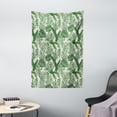 thumbnail image 1 of Hawaiian Colors Tapestry, Demonstration of Different Island Plantation Monstera Banana Leaves, Wall Hanging for Bedroom Living Room Dorm Decor, 40W X 60L Inches, Green and Coconut, by Ambesonne, 1 of 2