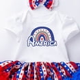 thumbnail image 4 of Preemie Newborn Infant Baby Girls Clothes Ribbed Bodysuit&nbsp; for 3-6 Months Newborn Cute Girls Romper Set With Patchwork Mesh Star Bodycon Skirt, 4 of 4