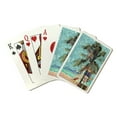 thumbnail image 1 of Ocean Beach, California, Beach and Lifeguard Shack, Van Gogh Style, Lantern Press, Premium Playing Cards, 52 Card Deck with Jokers, USA Made, 1 of 5