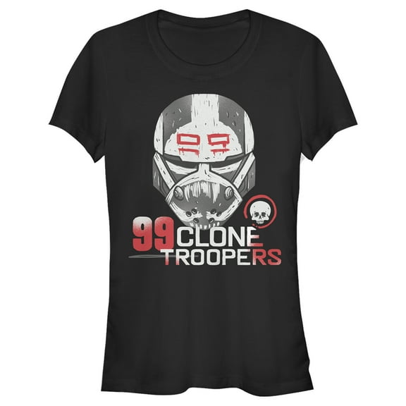 Junior's Star Wars: The Bad Batch 99 Clone Troopers Graphic Tee Black 2X Large