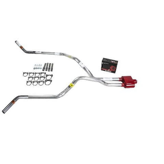 F150 05-06 dual exhaust 2.5 pipe Cherry Bomb Extreme Corner exit
