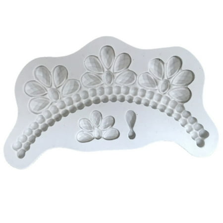 

Veki Pearl Flower Silicone Mould Fondant Cake Chocolate Cookie Decorating Mould Cake Tools Stainless Steel Baking Pan Deep