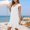 White, variant on Women's Casual Dress V Neck Midi Dress With Cap Sleeve Ruffle Detail For Daily Wear Vacation Beach Spring Summer Outfit plus Size Casual Dresses for Women Summer for Women Ladies Dresses Summer Casual