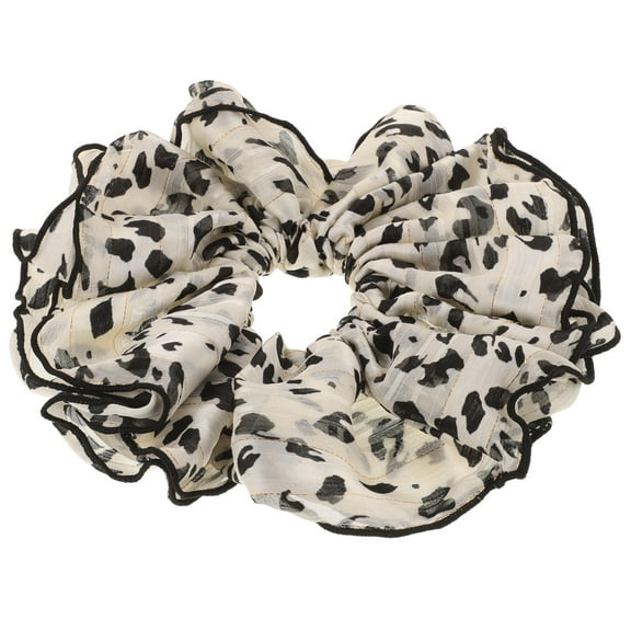 KAKOWELY 1Pack Hair Rope Decor Big Scrunchies for Women Polyester Cloth for Women