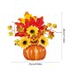 thumbnail image 3 of Decoración de Calabaza de Halloween: Centro de Mesa de Acción de Gracias de Plástico de 28 Cm con Hojas y Bayas para El Hogar, La Sala o La Fiesta., 3 of 6