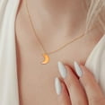 thumbnail image 5 of Uxcell 100 Pcs Moon Crescent Beads,  Moon Shaper Glass Loose Spacer, Lime/Gold Tone, 5 of 6