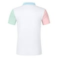 thumbnail image 4 of YDLCAFD Muscle Fit Dress Shirts Stretch Athletic Slim Fit Short Sleeve, 4 of 5