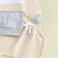 thumbnail image 5 of TOWED22 Toddler Baby Boy Fall Winter Outfit 2pcs Graphic Clothes Long Sleeve Sweatshirt Pants Set Lightweight Outfits Clothing(Light Gray,12-18 M), 5 of 6