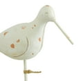 thumbnail image 5 of 10", 11"H White Polystone Bird Sculpture, by DecMode (2 Count), 5 of 9