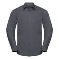 thumbnail image 1 of Russell Collection Mens Long Sleeve Poly-Cotton Easy Care Tailored Poplin Shirt, 1 of 6