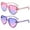 Jelly Powder+beige/Gray, variant on Heart Sunglasses Kids for Toddler Girls Age 3-10 Shaped Bee Cute Fashion Sunnies