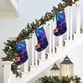 thumbnail image 5 of KLL Magic Colorful Forest Leaves for 18" Christmas Stocking Snowman Xmas Stocking Holiday Christmas Decoration Gifts for Family Kids, 5 of 8