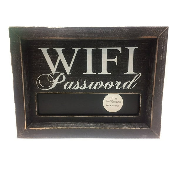 Small WiFi Password Chalkboard Sign 8 Inches x 6 Inches