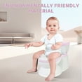 thumbnail image 3 of Real Feel Potty for Kids and Toddlers, Potty Training Toilet with Realistic Flushing Sounds, Potty Training Seat Toddler Potty Training Toilet， Pink, 3 of 9