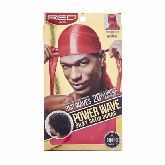 POWER WAVE SILKY SATIN 360 DURAG - PINK