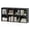 Black, variant on Costway 8-Cube Bookcase Bookshelf with 2 Anti-Tipping Kits Storage Organizer Rustic Brown