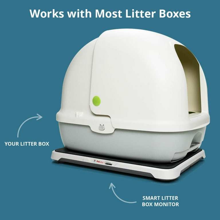 Health tracking litter box outlet