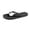 Black, variant on Women’s Flower Accent Flip Flops, Cute Decorative Thong Sandals, Lightweight Casual Summer Beach Slippers with Floral Detail