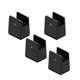 thumbnail image 1 of Paquete de 4 elevadores para muebles de cama, elevadores para patas de escritorio, elevadores para mesas, soportes para elevadores de muebles. Al. 5 cm Negro 10-37 mm, 1 of 7