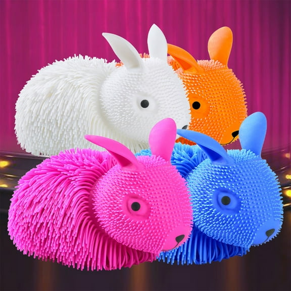 Viflosae Girls Toys 10-12 Kid Gifts Enchanting Oversized Faux Furs Bunny Stress Relief Adorable and Trendy Squeezable Funny for Kids Christmas Gifts for Boys
