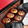 thumbnail image 4 of Silicone Muffin Pan, 6 Cups Muffin Pans with Metal Frame Nonstick Press to Easily Pop Out for Baking Homemade Muffins, Breads, Cupcakes, Egg Bites, BPA-Free Silicone Muffin Tin Cupcake Pan Mold,Red, 4 of 9