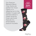 thumbnail image 7 of MeMoi Popcorn Bamboo Blend Crew Socks - Womens - Female, One Size, Black, 7 of 7