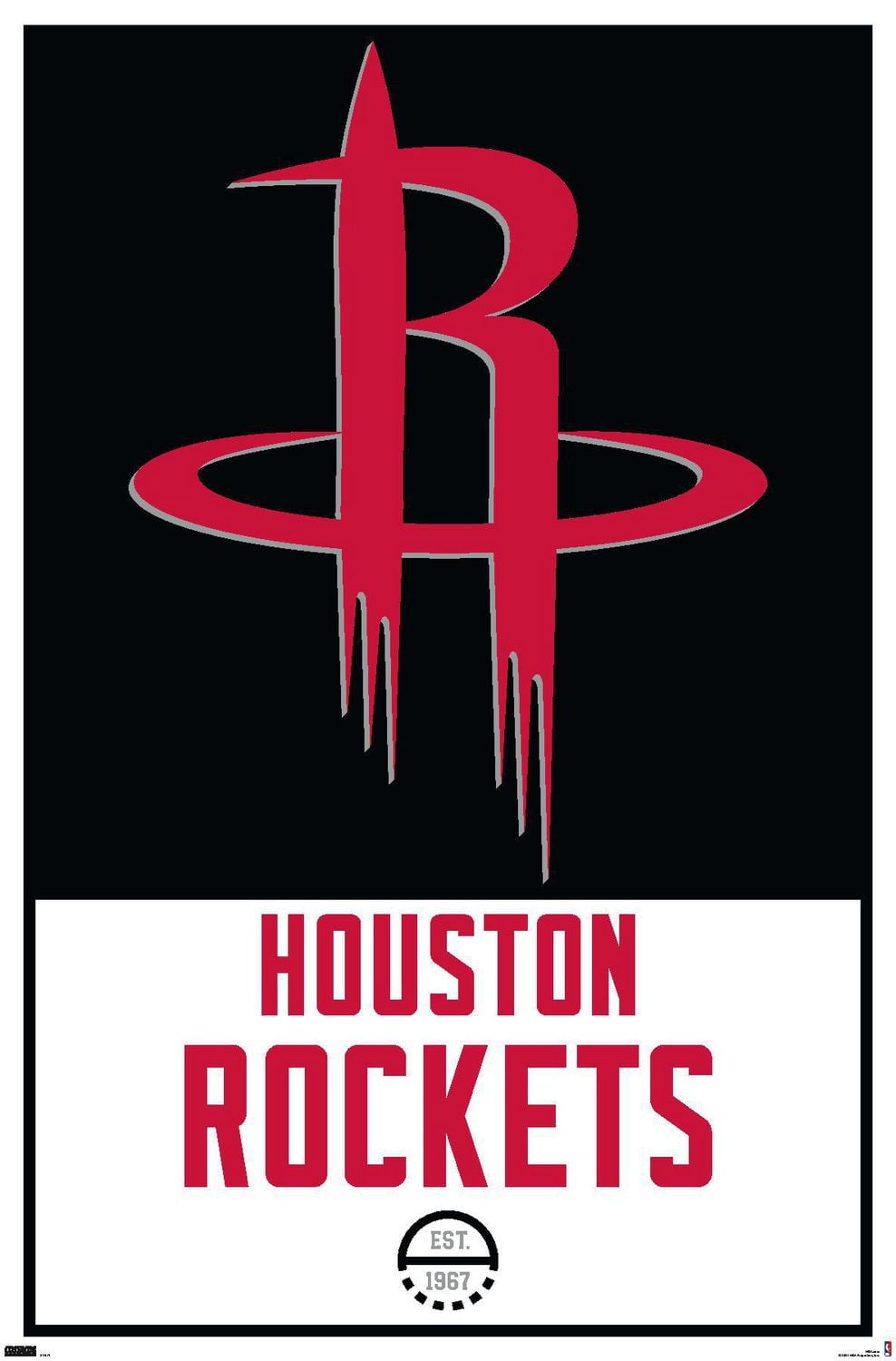 NBA Houston Rockets - Logo 21 Wall Poster, 22.375" x 34"