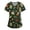 Green, variant on Christmas Scrub Tops for Women, Nurse Uniform, Loose Fit V‑Neck Short Sleeve with Pockets, Womens Scrub Top, Holiday Workwear for Nurses, Clinic & Hospital Vermilion 5XL