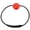 Black, Orange, variant on Xirurus Scuba Diving Tank Banger Cylinder Knocker Ball Underwater Signal Device for Outdoor Water Sports, Silicone Elastic Strap, 3.15 inches / 8 cm (Black Strap & Black Ball)